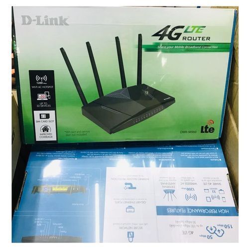 D-Link DWR-M960/DWR-M920 4G LTE Dual Band 2.4ghz & 5ghz AC1200 LTE Router-Black
