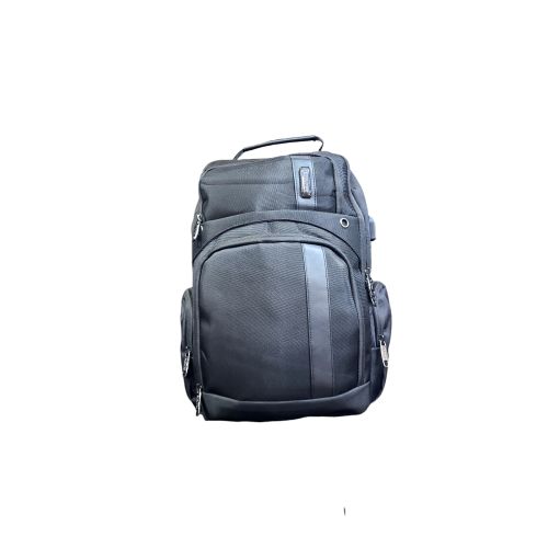Pl Power Anti-Theft Backpack Laptop Student Book Bag With Charging Port And Pockets In Sides