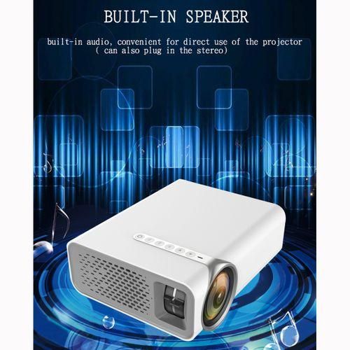 YG520 800x480 1800LM Mini LED Projector Home Theater, Mobile Phone Version White