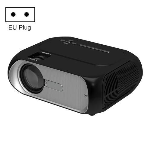 T7 1920x1080P 200 ANSI Portable Home Theater LED HD Digital Projector, Basic Version, EU PlugBlack