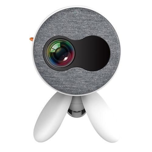 YG220 Same Screen Version Children Projector Mini LED Portable Home Speaker Projector, Plug Type:UK PlugWhite