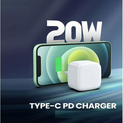 Apple  20W Type-C To Lightning Fast Power Adapter And Cable, -White
