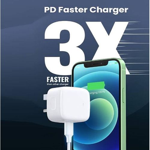 Apple  20W Type-C To Lightning Fast Power Adapter And Cable, -White