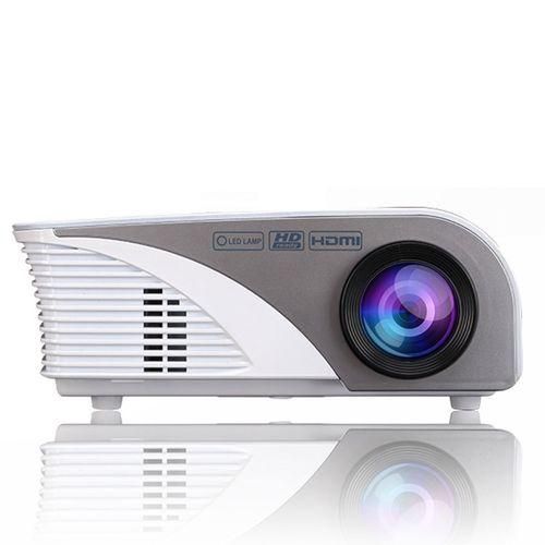 RD805B 960640 1200 Lumens Portable Mini LED Projector Home Theater With Remote ControllerWhite