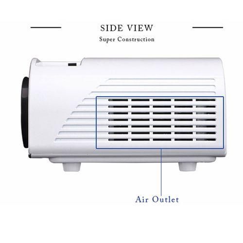 RD805B 960640 1200 Lumens Portable Mini LED Projector Home Theater With Remote ControllerWhite