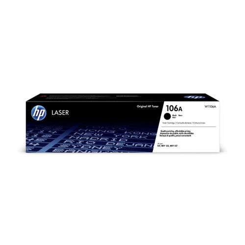Hp 106A Black Original Laser Toner Cartridge (W1106A)