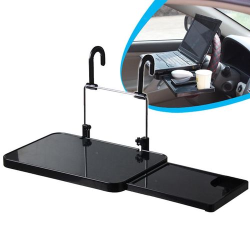 Steering Wheel Auto Drinks Holder Universal Foldable Car Table Lap Desk Computer Rack Shelf With Drawer Hook