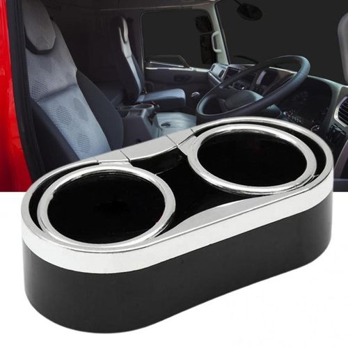 Double Hole Car Cup Holder Universal Drink Water Coffee Bottle Folding Holder Storage Box Ashtray Stand Car Styling