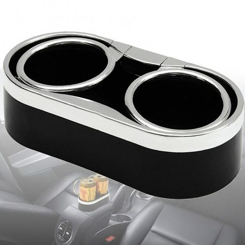 Double Hole Car Cup Holder Universal Drink Water Coffee Bottle Folding Holder Storage Box Ashtray Stand Car Styling