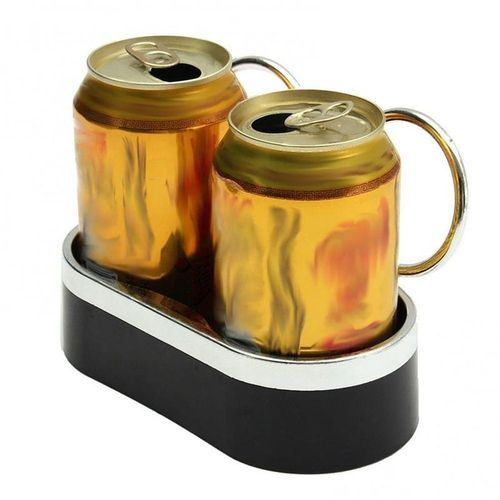 Double Hole Car Cup Holder Universal Drink Water Coffee Bottle Folding Holder Storage Box Ashtray Stand Car Styling