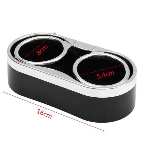 Double Hole Car Cup Holder Universal Drink Water Coffee Bottle Folding Holder Storage Box Ashtray Stand Car Styling