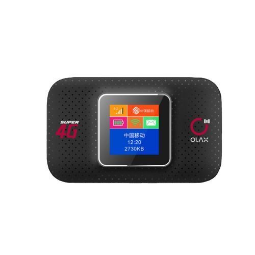 Olax 4G+ 300Mbps Unlocked Mobile Router Mifi 3000mAh - Black