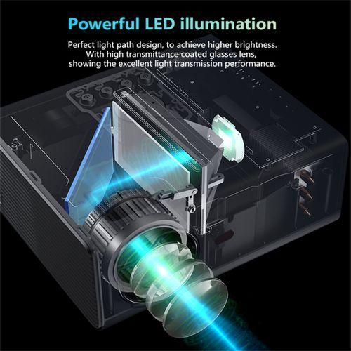 RD825 1280x720 2200LM Mini LED Projector Home Theater, Smart Version Silver