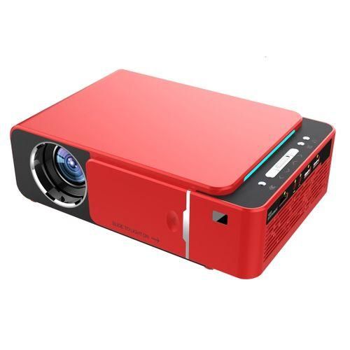 T6 2000ANSI Lumens Mini Theater Projector, Android 7.1 RK3128 Quad Core, 1GB8GB, EU PlugRed