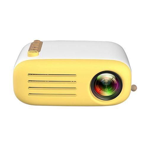 YG200 Portable LED Pocket Mini Projector AV SD HDMI Video Movie Game Home Theater Video ProjectorYellow And White