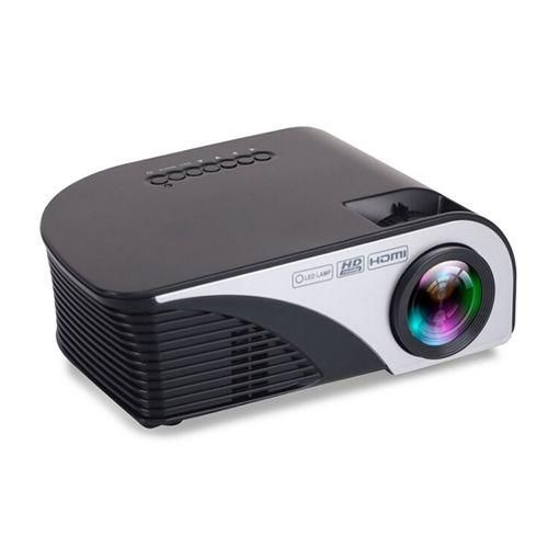 RD805B 960640 1200 Lumens Portable Mini LED Projector Home Theater With Remote ControllerBlack