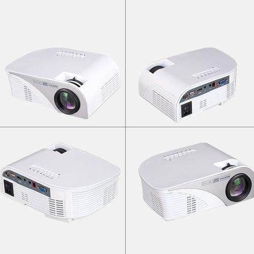 RD805B 960640 1200 Lumens Portable Mini LED Projector Home Theater With Remote ControllerBlack