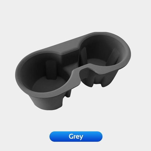 Car Drink Holder For Tesla Model Y 3 Tpe Waterproof Central Control Insert Double Water Cup Bottle Stand Cover Accessories