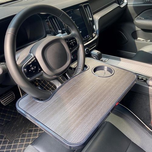Steering Wheel Table Convenient Wear-Resistant Cup Slot Design Automobile Accessories Car Dining Tray Car Food Table