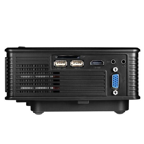 LY50 1800 Lumens 1280x800 Home Theater LED Projector With Remote ControlBlack