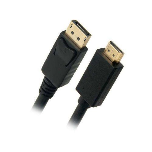 DisplayPort To HDMI Cable Video / Audio Cable- Black