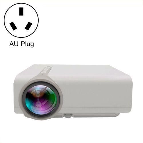YG530 LED Small 1080P Wireless Screen Mirroring Projector, Power Plug:AU PlugWhite