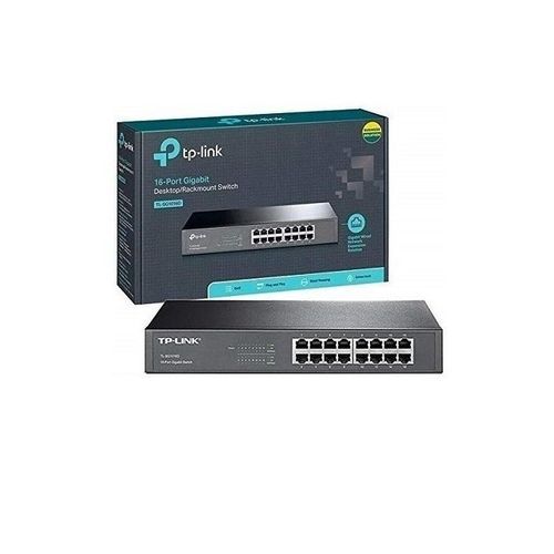 TP Link TL-SG1016D 16-Port Gigabit Desktop/Rackmount Switch - Black