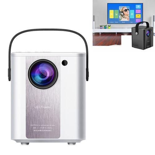 C500 Portable Mini LED Home HD Projector, Style:Same Screen VersionWhite