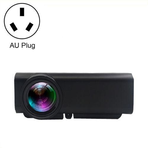 YG530 LED Small 1080P Wireless Screen Mirroring Projector, Power Plug:AU PlugBlack
