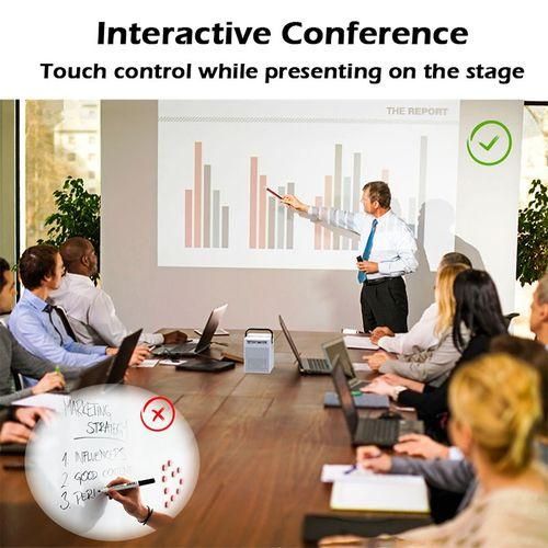 Y2 1920x1080P 100 ANSI Lumens Portable Home Theater LED HD Digital Projector, Touch Control Version, Android 9.0, 2G16G, AU Plug