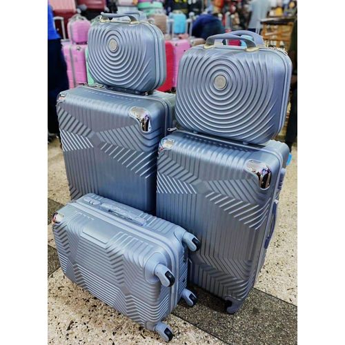 A Set Of 5 In 1 Pure Rubber Unisex Strong Material Durable Double Zipper Extremely Durability Anti-thfety zip 8-wheel