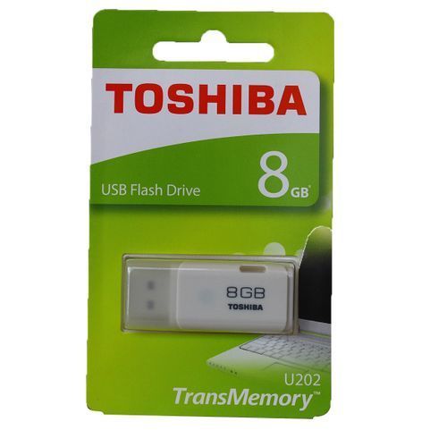 Toshiba 8GB USB Flash Drive - White