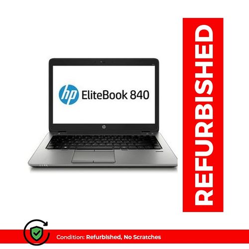 Hp Referburished  Hp Elitebook 840 i5 ,8GB HDD  ,500GB Hdd, 14"- Black