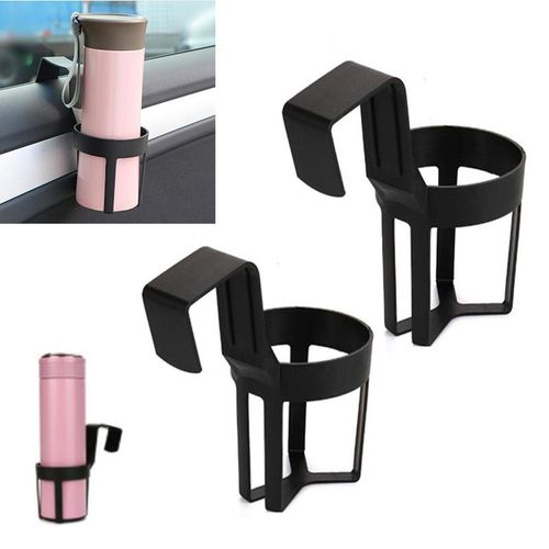 Portable Car Drink Cup Bottle Durable Black Window Drink Water Bottle Holder Stand Container Hook For Car Truck Interior