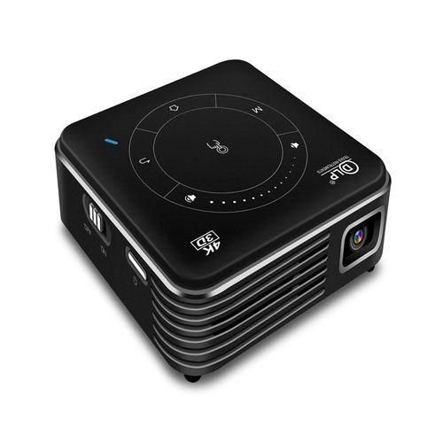 P11 4K HD DLP Mini 3D Projector 4G  32G Smart Micro Convenient Projector, Style:AU PlugBlack