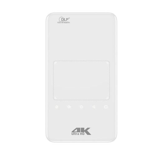 S90 DLP Android 9.0 1GB8GB 4K Mini WiFi Smart Projector, US PlugWhite