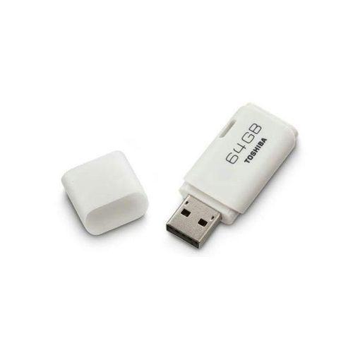 Toshiba USB 64GB Flash Disk Drive, TransMemory High Speed Pen Drive - White