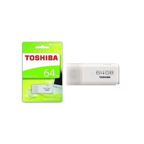 Toshiba USB 64GB Flash Disk Drive, TransMemory High Speed Pen Drive - White