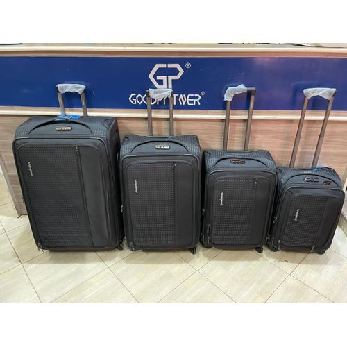 Good Partner A Set Of 4 Pieces In 1 Suitcase In Different Sizes It Has Multiple Colours Hard Body Strong Material Durable It Has Two Layers Rubber And Cloth Good Quality It Has Multiple Colours Extremely Durability