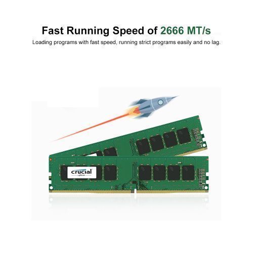Crucial DDR4 8GB 2666 Desktop RAM -Green