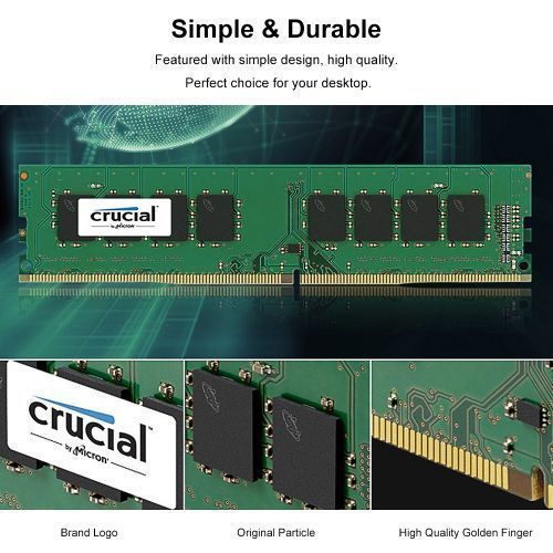 Crucial DDR4 8GB 2666 Desktop RAM -Green