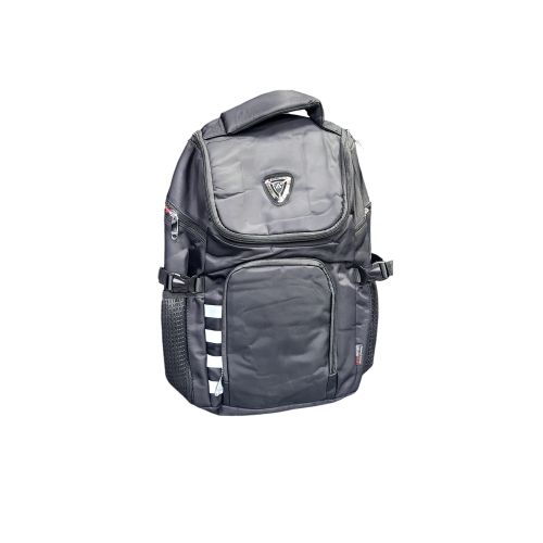 Biaowang  Waterproof Laptop Student Book Bag With Charging Port - Black