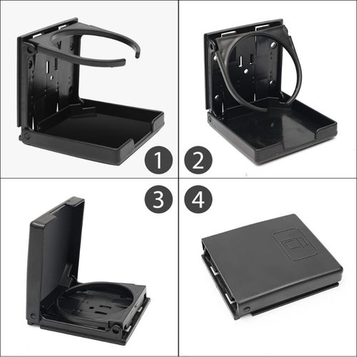 Folding Car Cup Holder For Auto Truck Rv Boat Interior Organizer Drink Bottle Stand Space Saving Universal Water Cup Holder