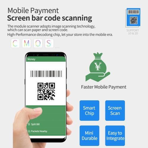 Embedded Barcode Scanner SelfInduction 1D2DQR Bar Code