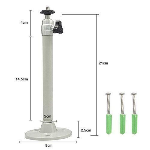 360°Adjustable Projector Ceiling Mount Stand 18CM Wall Projector Bracket Metal Swivel Mount