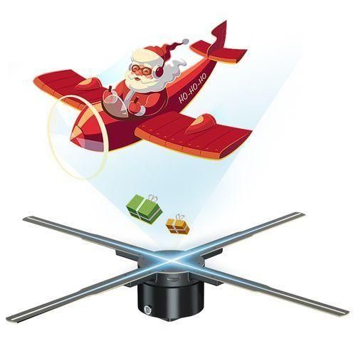 3D Hologram Projector Advertising Display Fan Wallmounted