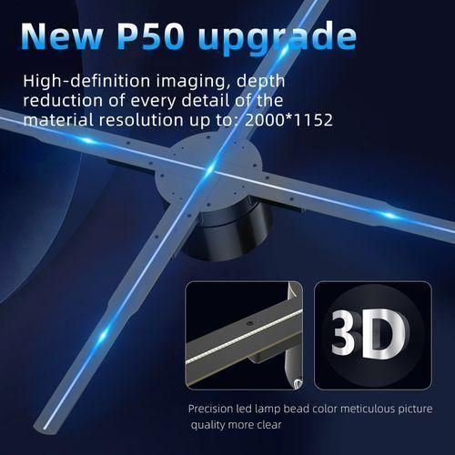 3D Hologram Projector Advertising Display Fan Wallmounted
