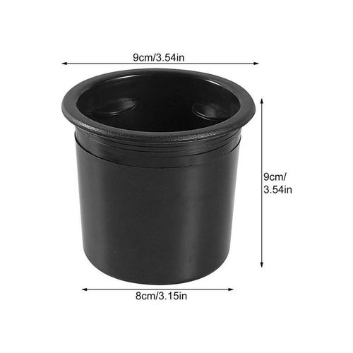 Recessed Cup Holder Recessed Insert Auto Cup Holder Black Anti-Slip Drink Can Water Bottle Organizer Modified Accessories For