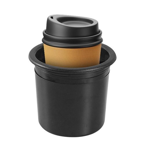 Recessed Cup Holder Recessed Insert Auto Cup Holder Black Anti-Slip Drink Can Water Bottle Organizer Modified Accessories For