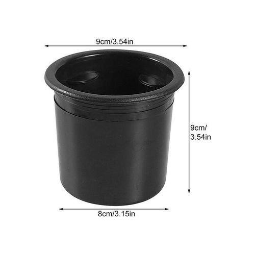 Recessed Cup Holder Recessed Insert Auto Cup Holder Black Anti-Slip Drink Can Water Bottle Organizer Modified Accessories For